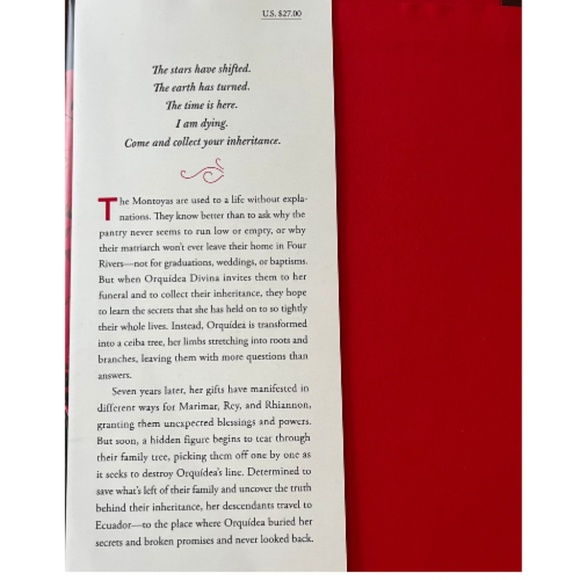 The Inheritance of Orquidea Divina A Novel by Zoraida Cordova. Hardcover. - Picture 3 of 3